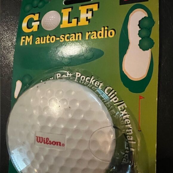 Wilson Golf FM Auto-Scan Radio Retractable Earphone Speaker Belt Pocket Clip - Picture 2 of 5